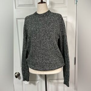 H&M L.O.G.G. Sweater Mens Crewneck size M Black & White knit
